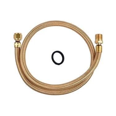 Imagem de Mangueira Gás Flexível Cobre 2m com Anel Vedação GNV GLP