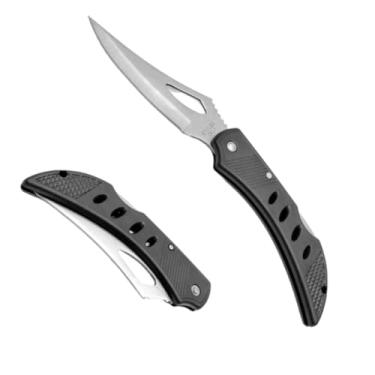 Imagem de Canivete Dobrável Portátil, Lâmina em Aço Inox, Cabo em Plástico Preto