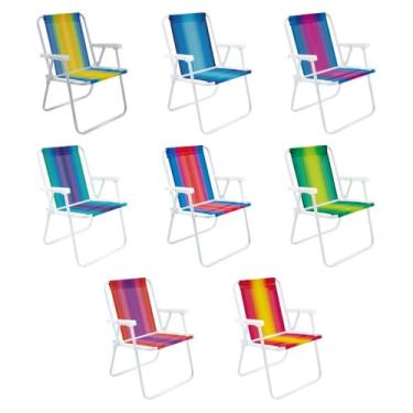 Imagem de Cadeira de Praia Alta em Aço 110 kg