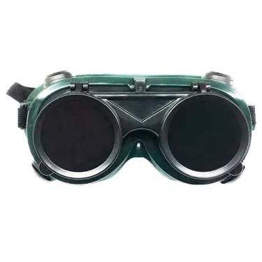 Imagem de Oculos de Solda Proteçao Epi Mascara Articulavel Dupla Lente Soldador Segurança Resistente