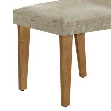 Imagem de Conjunto com 6 Cadeiras Athenas Suede Amassado Marrom e Imbuia