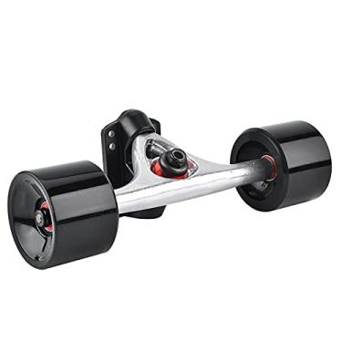 Imagem de Caminhões de Skate, Rodas, Rolamentos, Risers, Parafusos e Porcas Com Revestimento Preto para Reparar Skate Com Rodas de Poliuretano de 70 X 50 Mm, Abec - 9 Rolamentos e (Roda