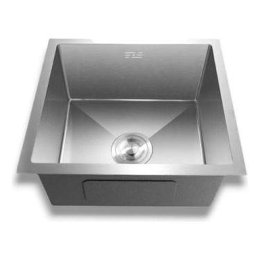 Imagem de Cuba Cozinha Aço Inox Escovado Gourmet Grande 44x44x20 Mg98 - Mg Metai