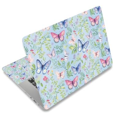Imagem de Adesivo para laptop 12.1 13 13.3 14 15 15.6 polegadas Netbook adesivo decalque reutilizável universal notebook PC arte protetor personalizado por AORTDES (AD-NEK-72 Butterflies)