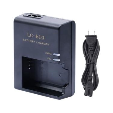 Imagem de Carregador de bateria LC-E10 para Canon EOS Rebel T7, T6, T5, T3, T100, 4000D, 3000D, 2000D, 1500D, 1300D, 1200D, 1100D, kiss X50, X70, X80, X90 DSLR carregador para câmera LP-E10 LC--E10 LCC -E10C