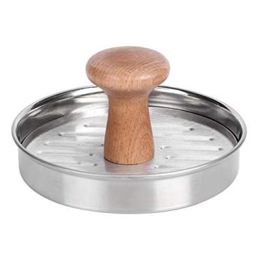 Imagem de Non Stick Hamburger Press, 304 Conjunto de Fabricantes de Patty de Aço Inoxidável de Aço Inoxidável de 2 Melhores Prensas de Churrasque