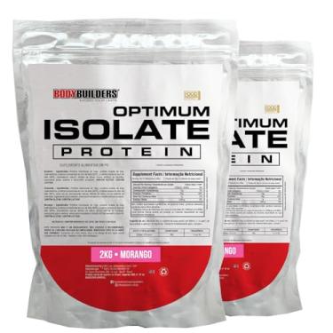 Imagem de Kit 2x Optimum Isolate Whey Protein Morango 2kg - Bodybuilders
