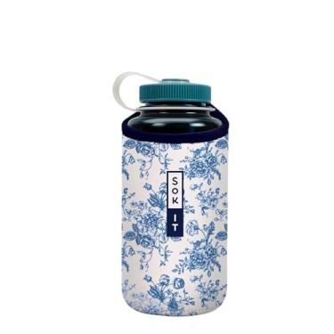 Imagem de Sok It BotlSok Capa de neoprene isolada para garrafa de água (como a China fina, serve para 946 ml Nalgene)