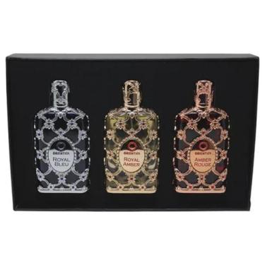 Imagem de Kit Perfume Orientica Royal Bleu Unissex 30ml + Amber 30ml + Rouge 30m