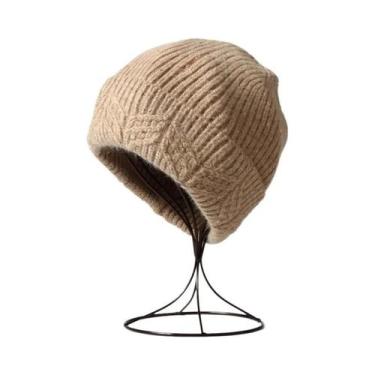 Imagem de Gorro de Inverno Unissex de Caxemira com Lurex e Lantejoulas - Quente 