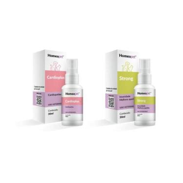 Imagem de Kit Strong + Cardioplus Cães Gatos Terapia Homeopet 30ml - Real H