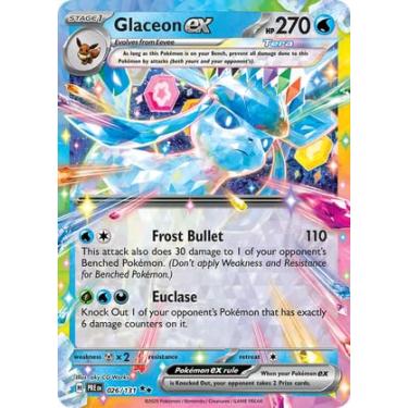 Imagem de Pokemon - Glaceon ex 026/131 – Prismatic Evolutions – Double Rare – Foil Single Card