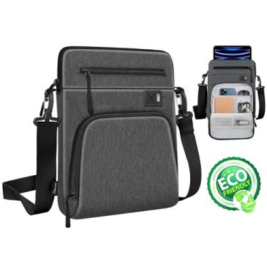 Imagem de SIMTOP Bolsa Ipad para 11" Novo Ipad Pro Tablet Sleeve 10,9" Novo Ipad Air 4, Ipad de 10,2", Microsoft Surface Go, Samsung Galaxy Tab, Fit Magic Keyboard Smart Keyboard Folio(11" Cinza Escuro)