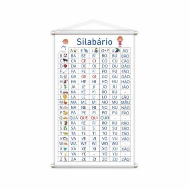 Imagem de Banner Silabário Simples Escolar Pedagógico 120x65cm - PlimShop