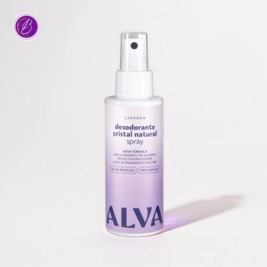 Imagem de Desodorante Spray Cristal Natural Lavanda Vegano 120ml  Alva Personal 