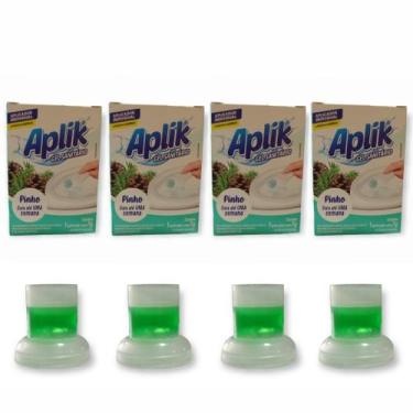 Imagem de 4 Gel Sanitário Adesivo Vaso Lavanda Marine Limão Floral Pinho Eucalip