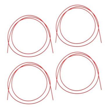 Imagem de Milageto 4x Tubos de reposição para latas de spray, tubo de extensão de ponta de 51,18" (peças flexíveis para reforma residencial, lubrificante automotivo