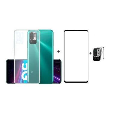 Imagem de Capa + Pelicula 3d + Pel Camera Lente Para Redmi Note 10 5g - Universo