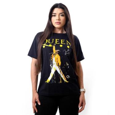 Imagem de Camiseta Queen Cantor Camisa Estampada Banda Rock Unissex - Glev.Conce