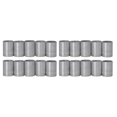 Imagem de Tampa de conector de tubo de mangueira CA de alumínio 20 peças para encaixe de barreira padrão R12 3/8 1/2 5/8 6/8 polegadas (3/20.3 cm)