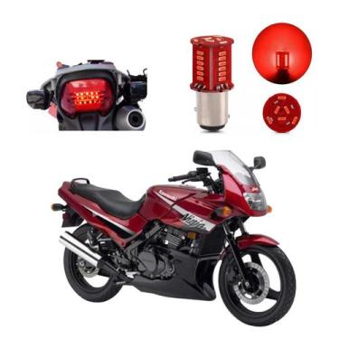Imagem de Lâmpada Led Freio 2 Polos Sequencial Strobo Moto Ninja 500R 2005 2006 