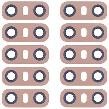Imagem de YUNCHAO Acessórios telefônicos 10 PCS Lente da cmera traseira com adesivo para LG G6 H870/H871/H872/LS993 Substituição do telefone celular