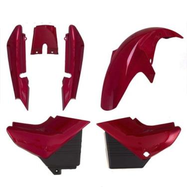 Imagem de Kit Carenagem 3 Peças Cromo Forte Moto Yamaha YBR 125 2000 2001 2002 2