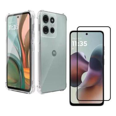 Imagem de Película de Vidro 3d Para Motorola Moto G56 5g + Capa Capinha Silicone