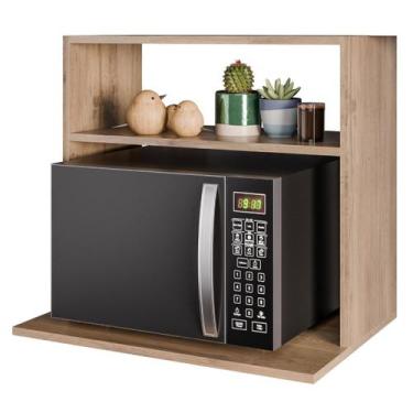 Imagem de Armário Aéreo Suporte para Microondas com Nicho Luara Freijó - Maderat