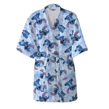 Imagem de Roupão Infantil Döhler Stitch Azul, M