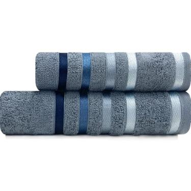 Imagem de Jogo de toalhas Banhão Gigante e Rosto Karsten Lumina 2 Peças Fio Penteado