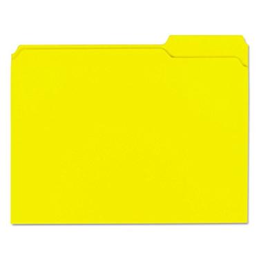 Imagem de Pendaflex Pastas de arquivo coloridas com grade interna, tamanho carta, amarelo, corte 1/3, 100/BX (R152 1/3 AMARELO)