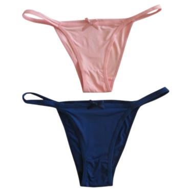Imagem de Kit 2 Calcinhas 2035C Marinho e Rosa P - Basic+