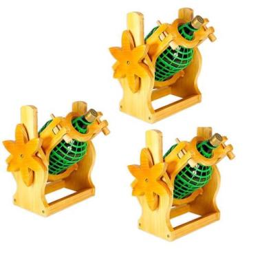 Imagem de Kit 3 Suportes De Garrafão Delenha Decor - Cor Cerejeira