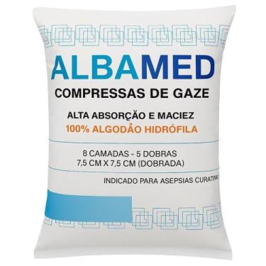 Imagem de Compressa Gaze Curativo 09,11,13 Fios 100Algodão Pacote 500 unidades -