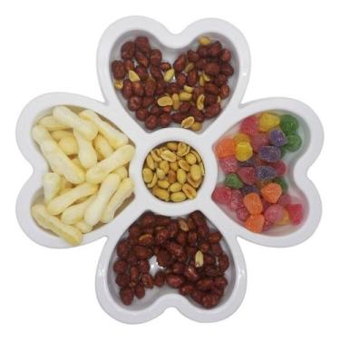 Imagem de Petisqueira Trevo C/ 5 Cavidades P Petiscos Fondue Molheira - Keita, B