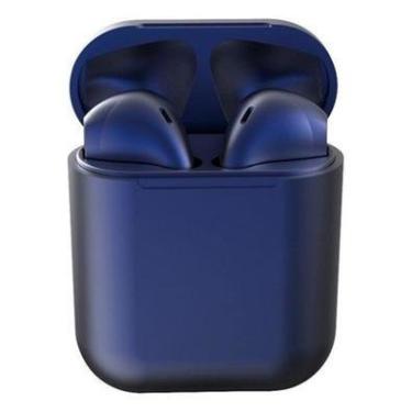 Imagem de Fone De Ouvido Bluetooth Altomex Sem Fio Inpods Coloridos Macaron 5.0 I12 Tws Touch True Wireless Stereo Azul