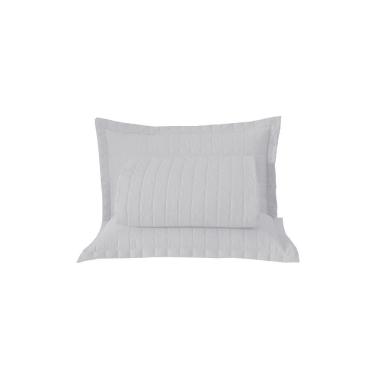 Imagem de Kit Cobre Leito Matelado Copacabana 3 Peças Casal 100% Poliéster Percal 300 Fios Cor:branco