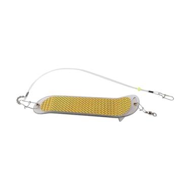 Imagem de rockible Isca piscante para pesca de salmão, isca portátil e versátil para atrair peixes, equipamento piscante para pesca de salmão, para entusiastas da, Style F