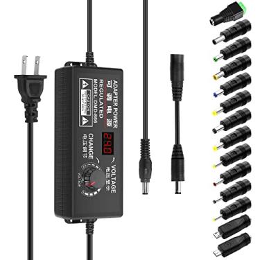 Imagem de Aclorol Fonte de alimentação universal 4V-24V 5A 120W adaptador de alimentação AC/DC ajustável 100-240V AC para DC 24V 19V 12V 5V 9V 6V 5A 4A Conversor de comutação variável de tensão múltipla com
