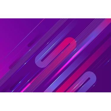 Imagem de Quadro Decorativo com Estampa Abstract Futuristic 40 x 40 Papel 3 unidades