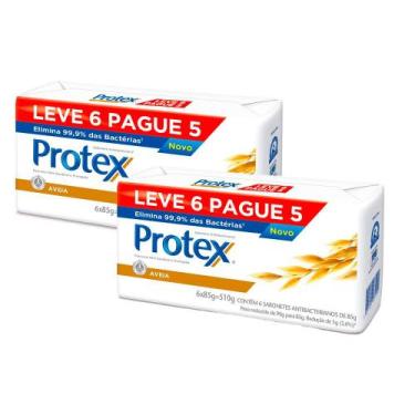 Imagem de Kit 2 Sabonete Protex Aveia 85g cada Leve 6 Pague 5