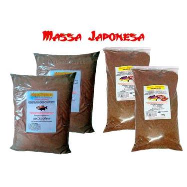 Imagem de Kit 4 Massas Japonesa Para Pesca Tradicional 2x500g + Missô 2x700g - M