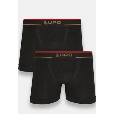 Imagem de Kit/2 Cueca Boxer Lupo 00733-088 Masculina Sem Costura Fio Texturizado