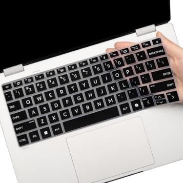 Imagem de Capa de teclado para notebook HP EliteBook Ultra G1i 14 e laptop HP OmniBook Ultra Flip 2 em 1 Next Gen AI PC 35.6 cm 14t-fh000, 14-fh0047nr e 2024 HP Spectre x360 2-em-1 laptop 16 polegadas 16-aa