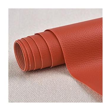 Imagem de 1 Adesivo De Reparo De Couro Artificial PU - 4 Opções De Tamanho (20x30cm-50x137cm), 18 Cores - Perfeito Para Móveis, Sofás, Cadeiras, Sapatos, Bolsas, Durável E Flexível(Orange,30x137cm)