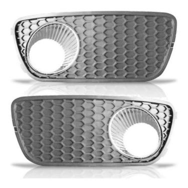 Imagem de Par Grade Moldura Farol Milha Palio 2004 À 2010 Co