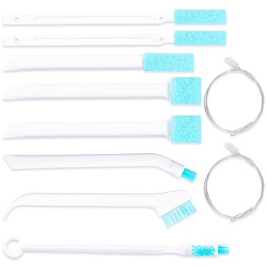 Imagem de Conjunto de 10 escovas de limpeza de máquina de gelo multifuncionais para máquina de gelo para espaço apertado de fenda