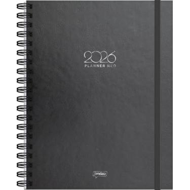Imagem de Jandaia - Agenda Planner Neo 175x242mm CD 80 fls Datada Semanal Office Collection Preta - 2026