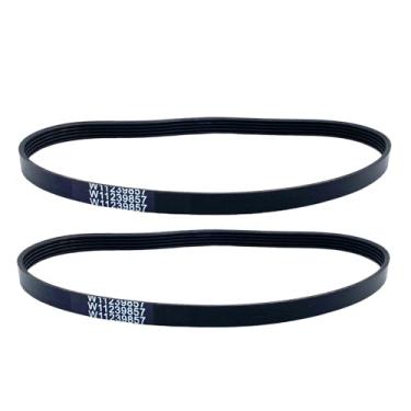Imagem de 2 peças de correias de acionamento de arruela compatíveis com roupas Amana Whirlpool Maytag máquina de lavar substitui W11239857 AP6333320 4845287 PS12578772 W10808317 W10006384